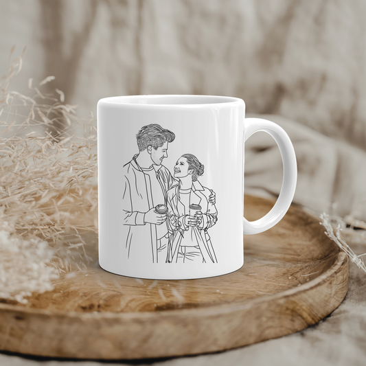 Dein Portrait auf der Tasse – Keramikbecher mit persönlichem Kunstdruck