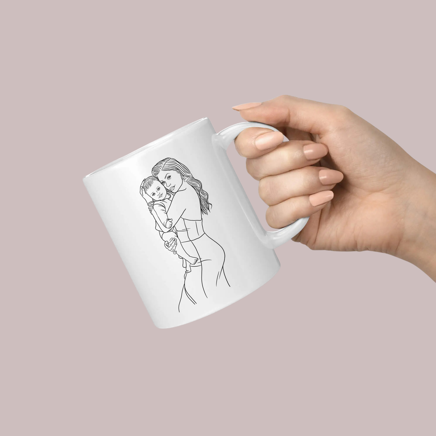 Dein Portrait auf der Tasse – Keramikbecher mit persönlichem Kunstdruck